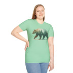 Forest Bear T-Shirt — Watercolor Woodland Bear Graphic Tee Shirt