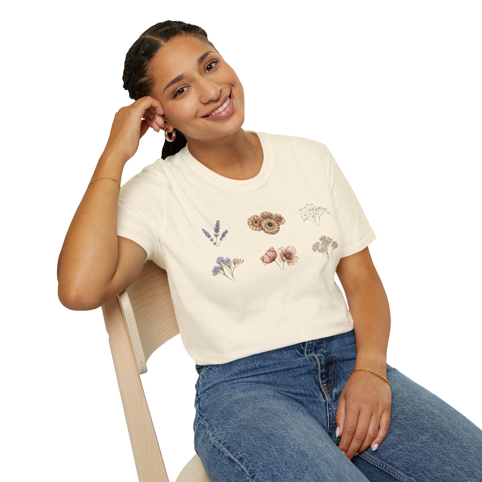 Floral Mini Bouquet T-Shirt — Vintage Botanical Graphic Tee