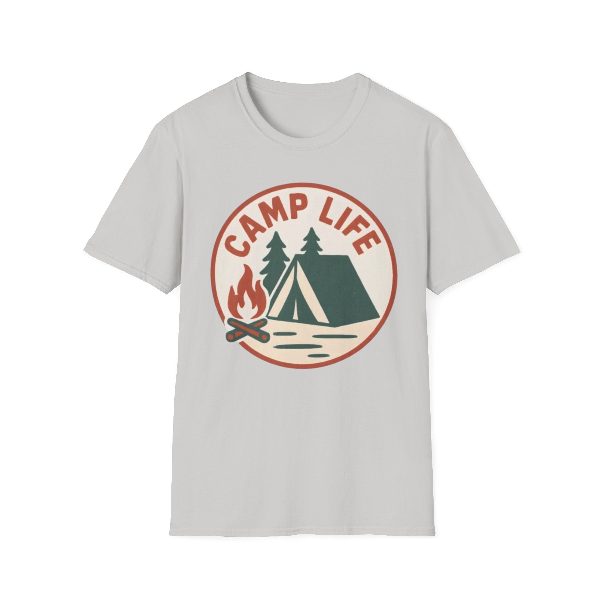 Camp Life T-Shirt — Tent & Campfire Outdoor Tee