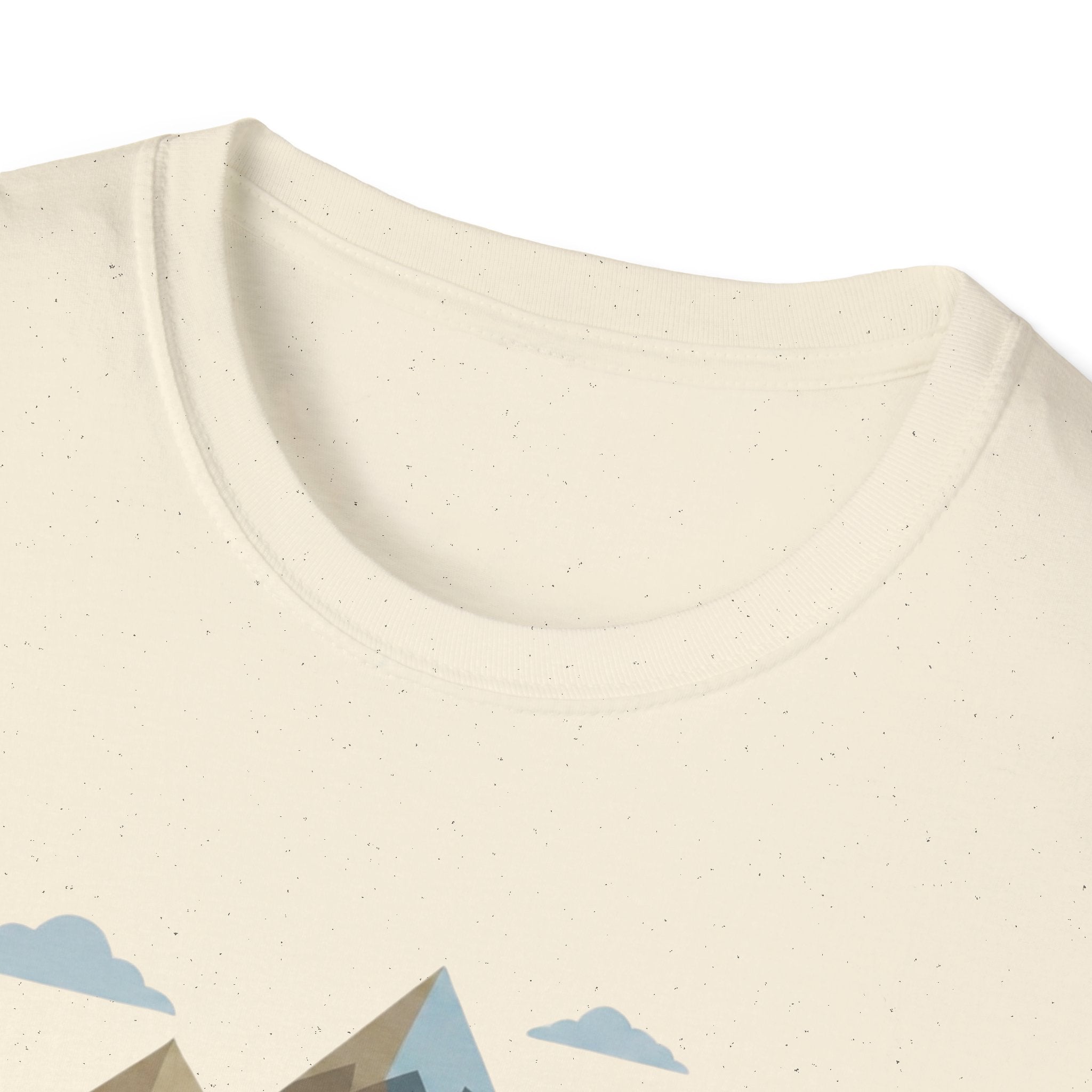 Campground Scenic T-Shirt — Minimalist Tent & Campfire Graphic
