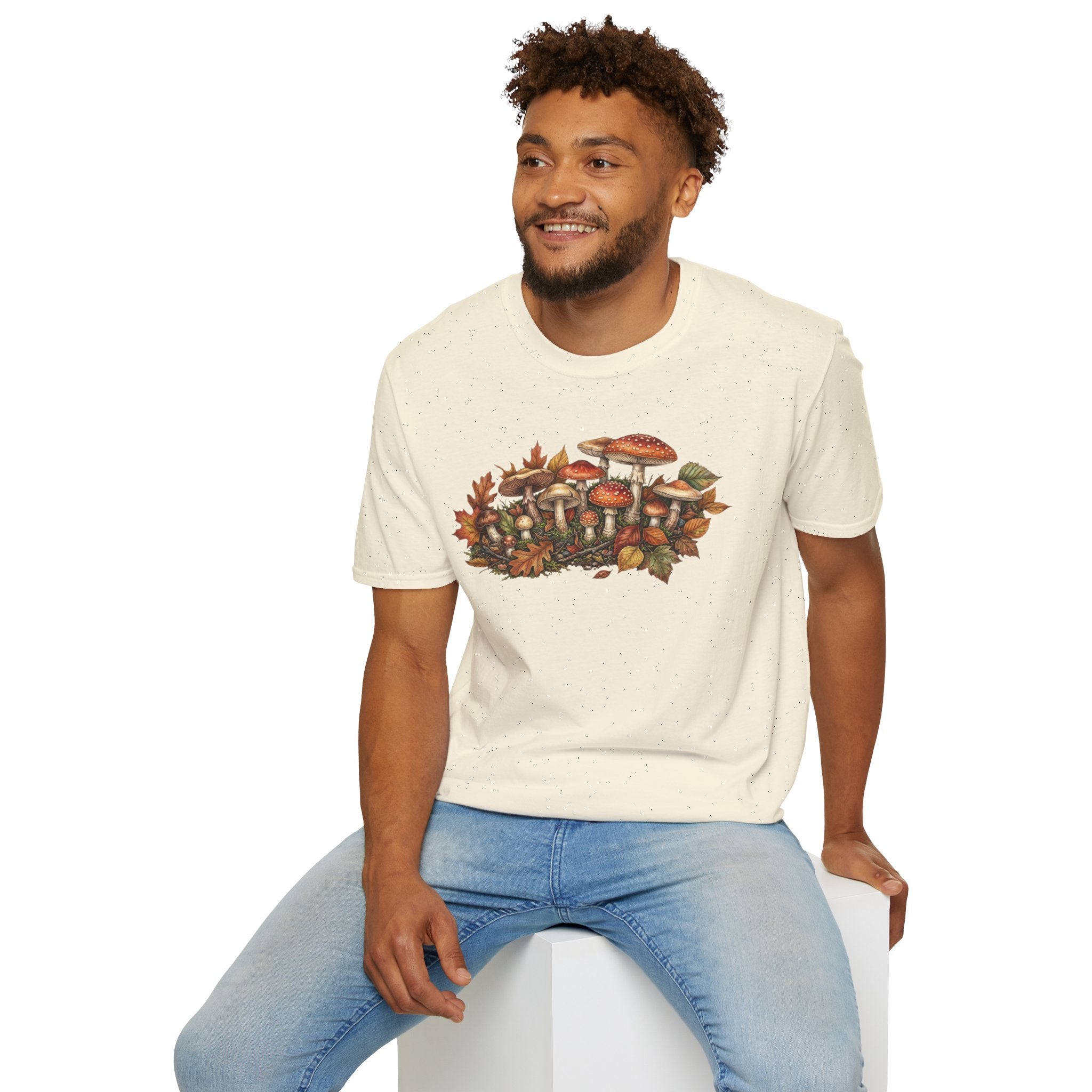 Mushroom & Autumn Leaves T-Shirt