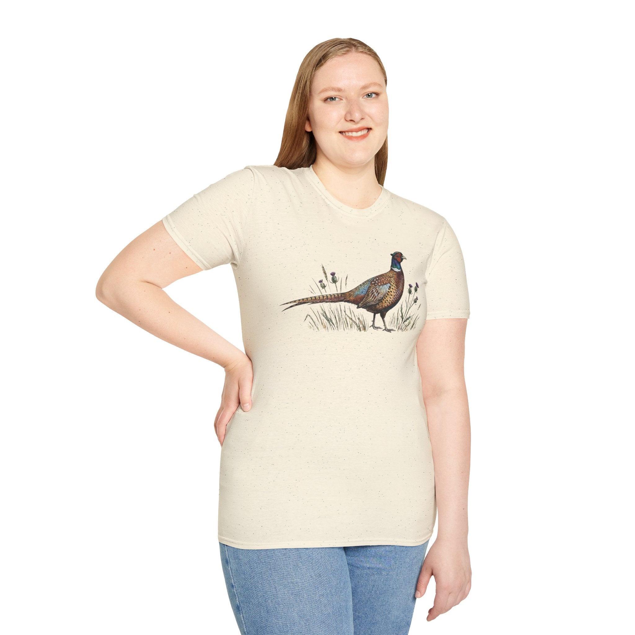 Pheasant Graphic T-Shirt — Vintage Game Bird Tee for Hunters & Nature Lovers