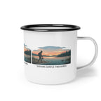 'Seeking Simple Treasures' Beachcomber Enamel Camp Cup