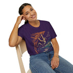 Climber on Cliff with Eagle T-Shirt