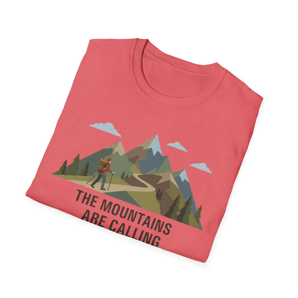 Campground Scenic T-Shirt — Minimalist Tent & Campfire Graphic