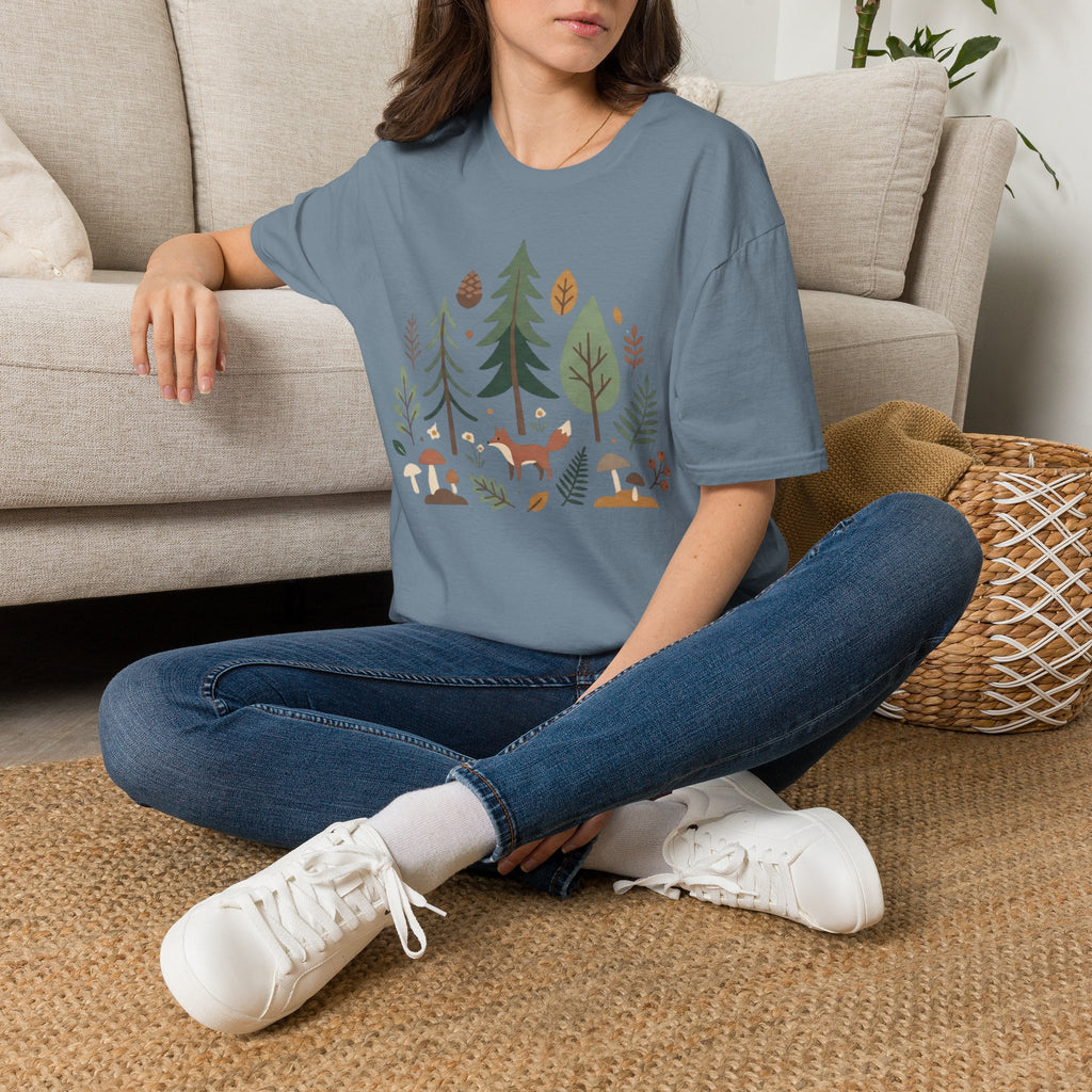Woodland Fox T-Shirt — Nature Forest Camping Graphic Tee