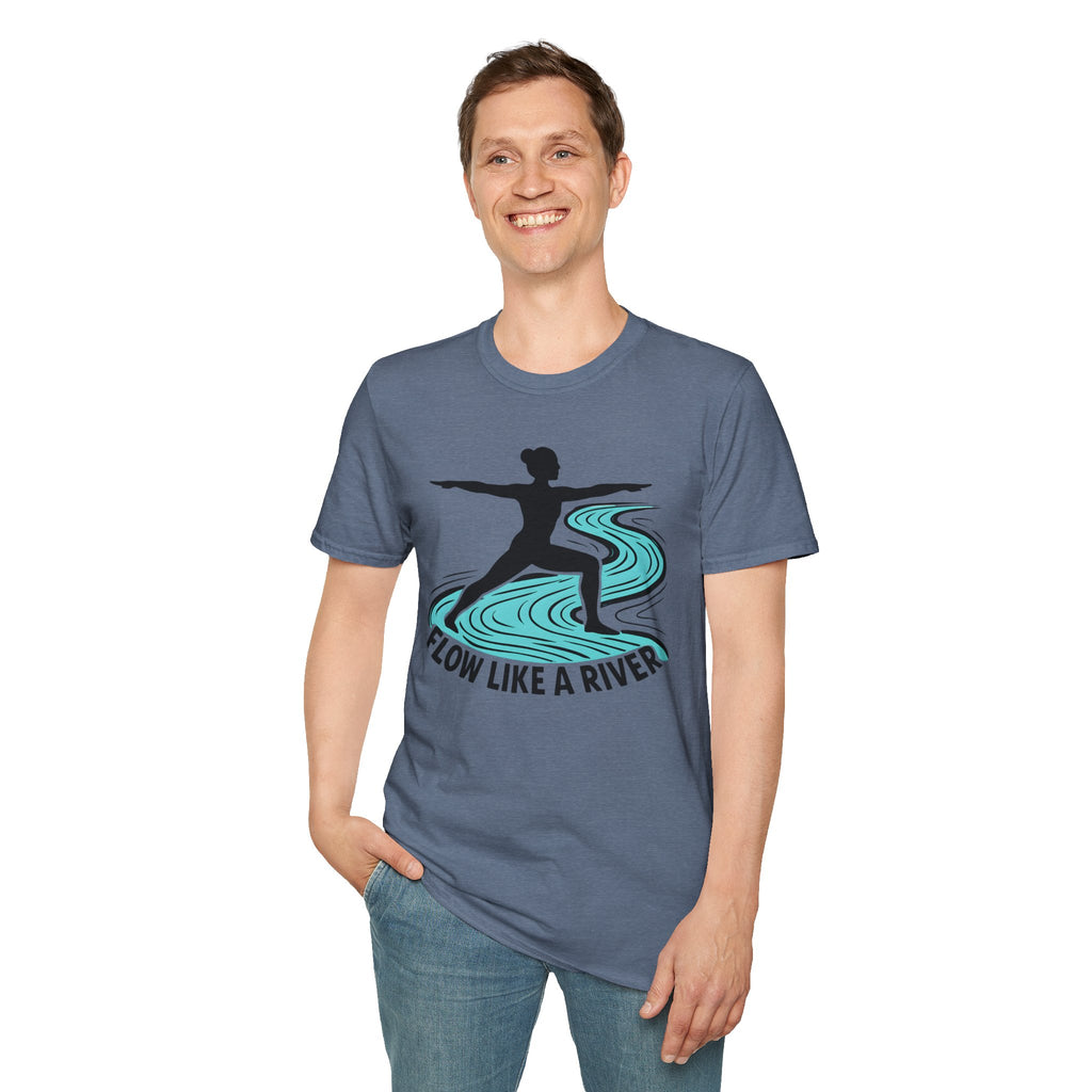 "Flow Like A River" Yoga T-Shirt