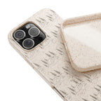 Biodegradable Phone Case — Eco-Friendly Forest Sketch Pattern