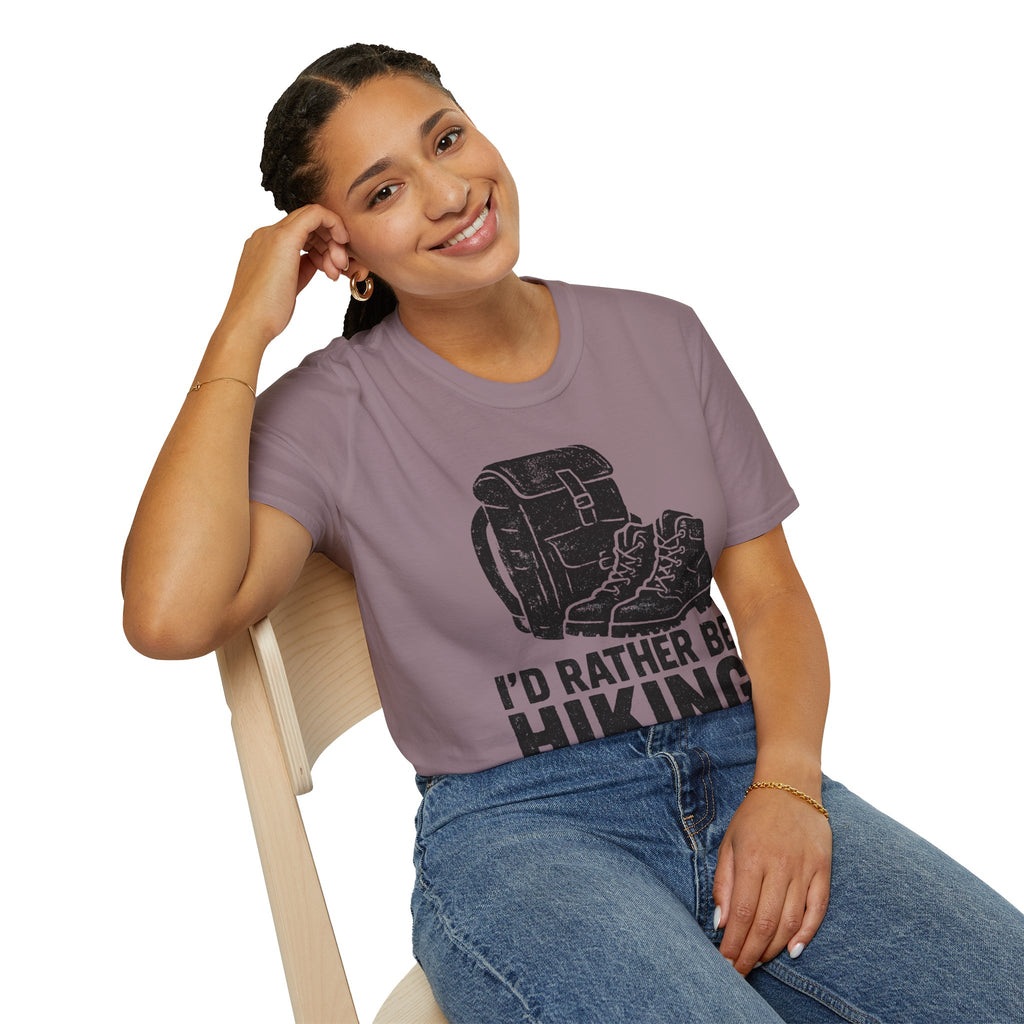 Boots & Backpack "I'd Rather Be Hiking" T-Shirt