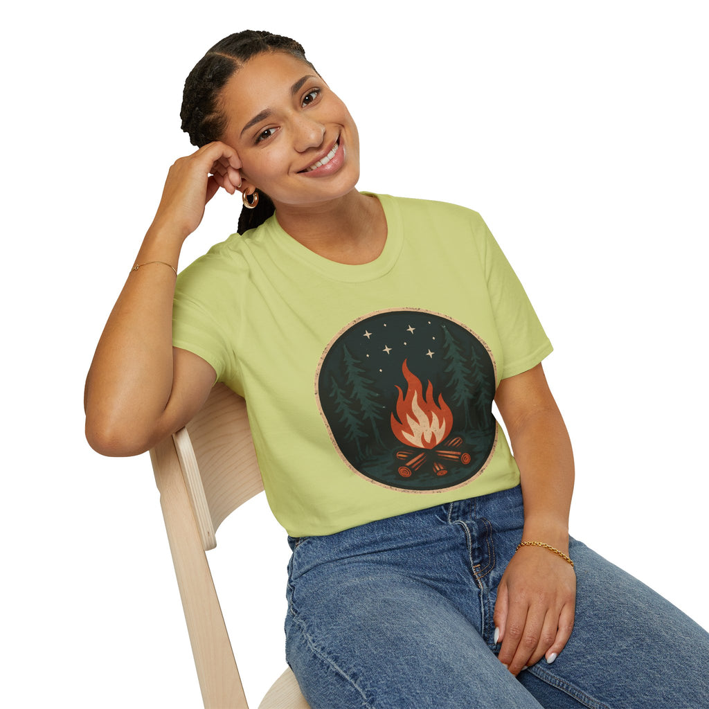 Forest Campfire at Night T-Shirt