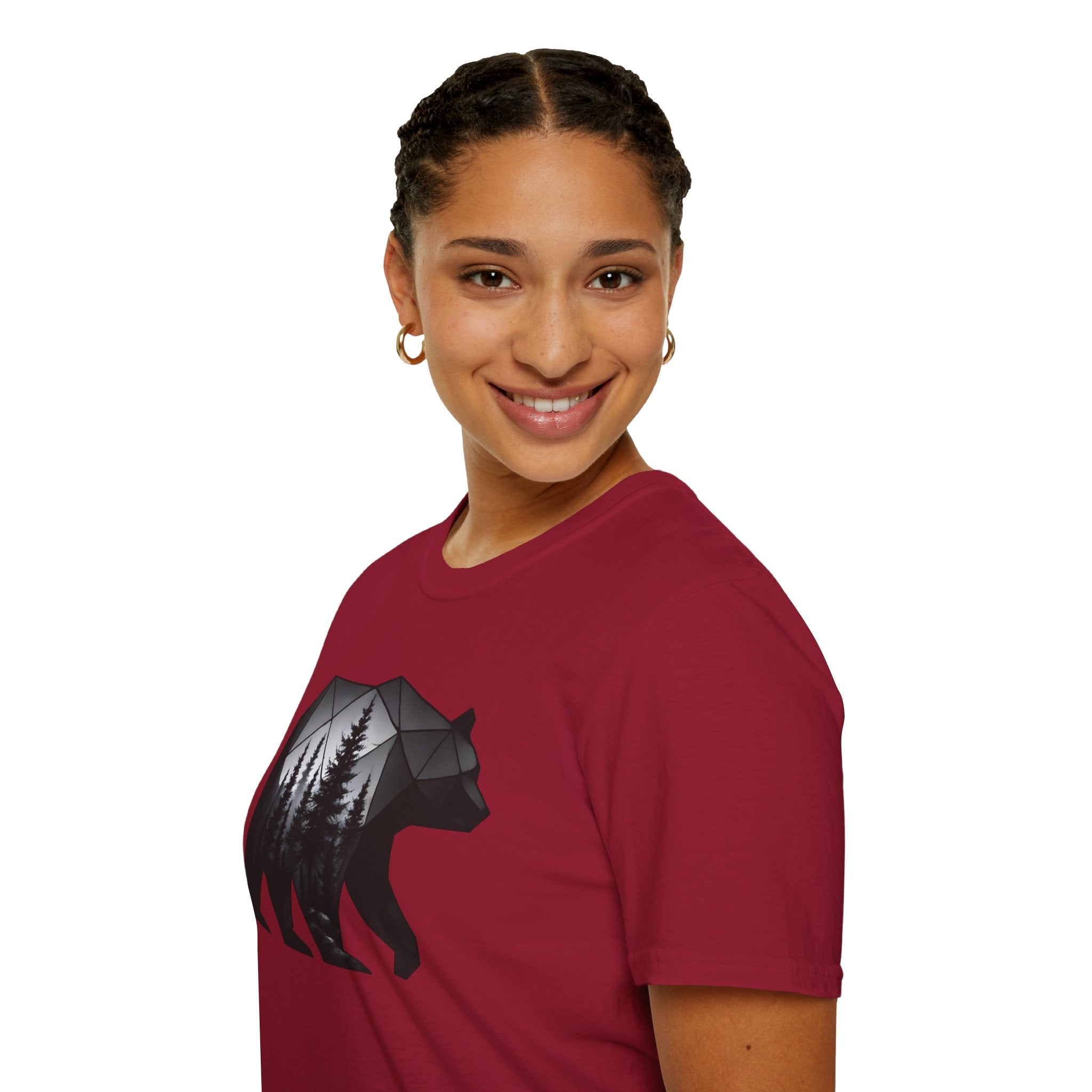 Geometric Forest Bear T-Shirt