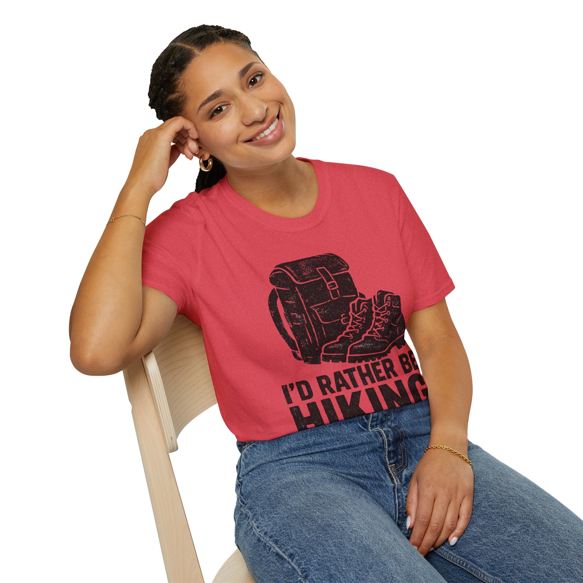 Boots & Backpack "I'd Rather Be Hiking" T-Shirt