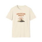 "Adventure Awaits" Compass & Mountain T-Shirt