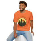 "The Forest Is My Sanctuary" Pines Sunset Graphic Tee Shirt