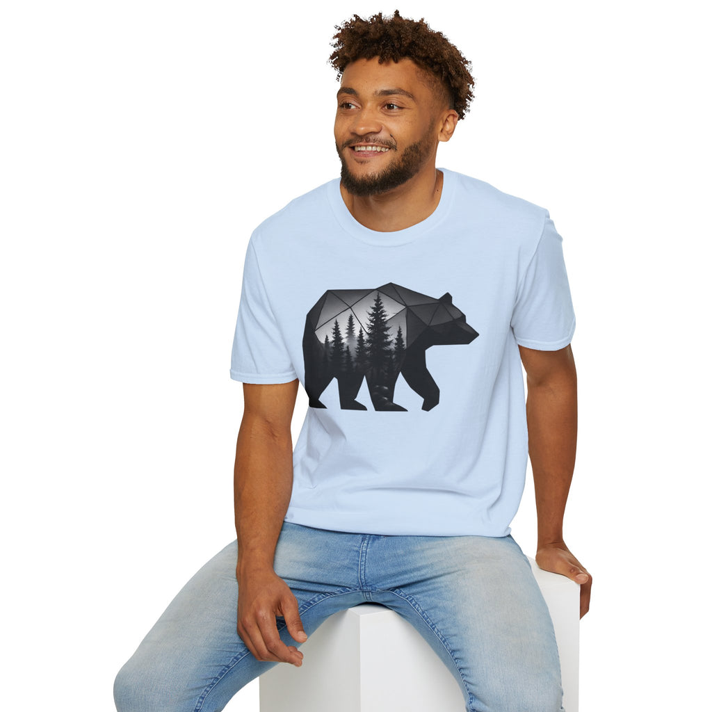 Geometric Forest Bear T-Shirt