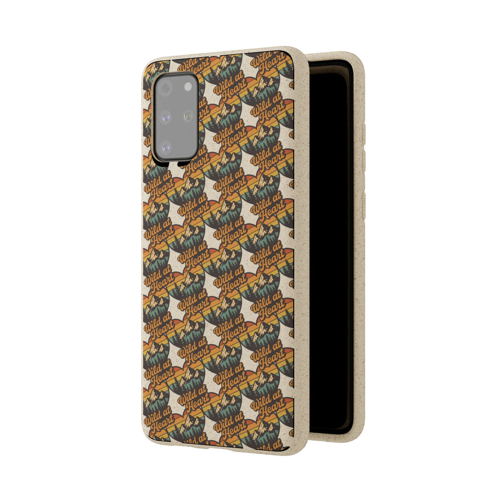 Eco-Friendly Phone Case — Vintage Camper Pattern Biodegradable iPhone Cover