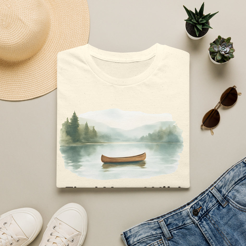 Find Your Wild Canoe T-Shirt — Lake Pine Trees Outdoor Adventure Tee