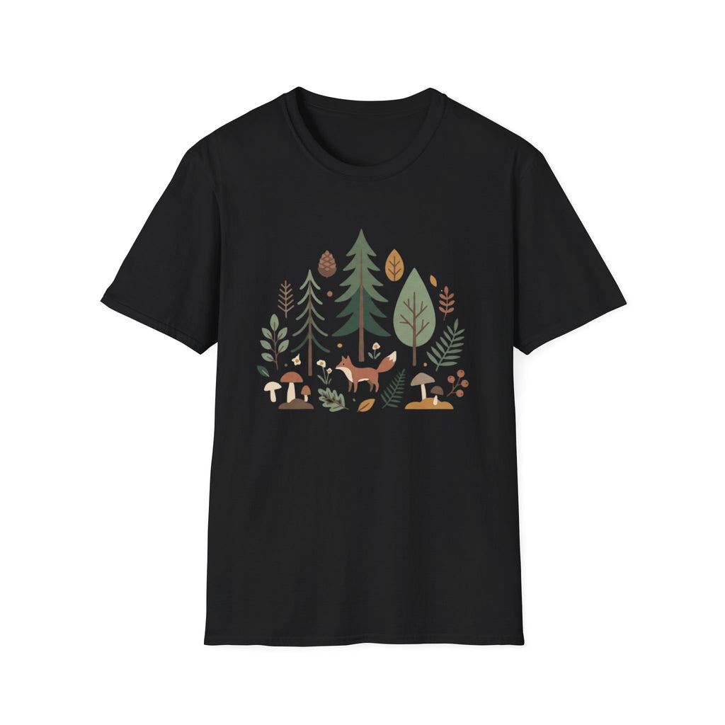 Woodland Fox T-Shirt — Nature Forest Camping Graphic Tee