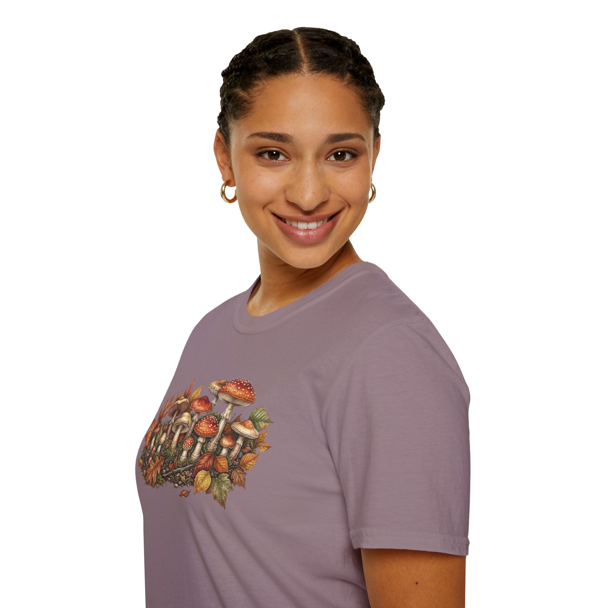 Mushroom & Autumn Leaves T-Shirt