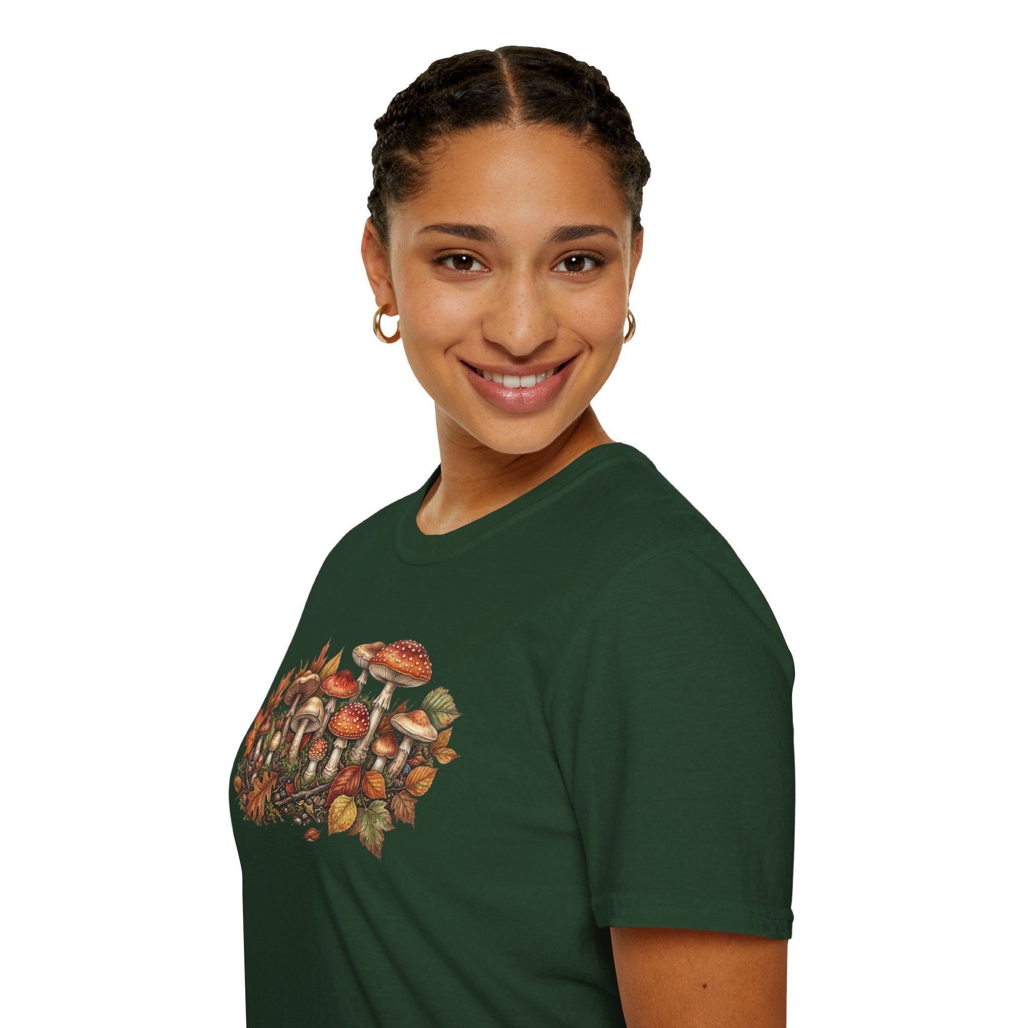 Mushroom & Autumn Leaves T-Shirt