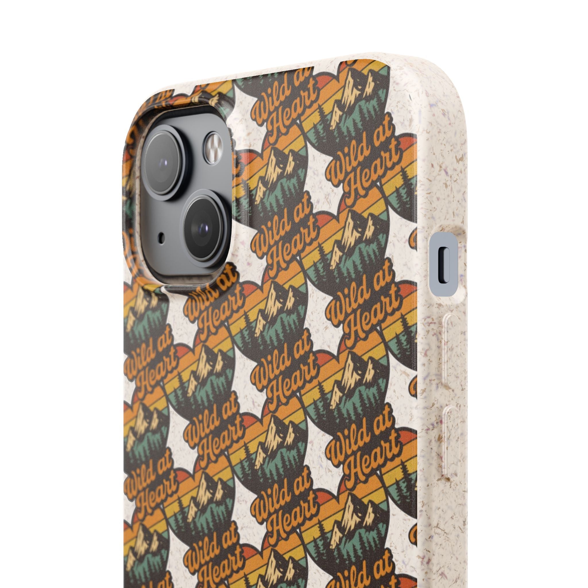 Eco-Friendly Phone Case — Vintage Camper Pattern Biodegradable iPhone Cover