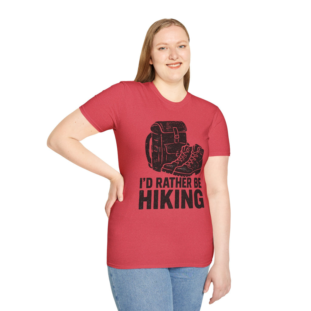 Boots & Backpack "I'd Rather Be Hiking" T-Shirt