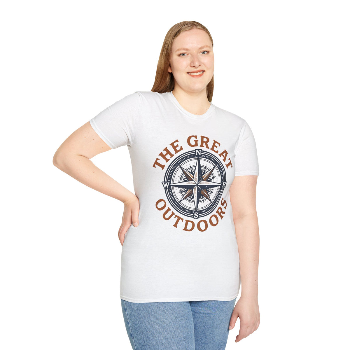 "The Great Outdoors" Compass Graphic Tee Shirt