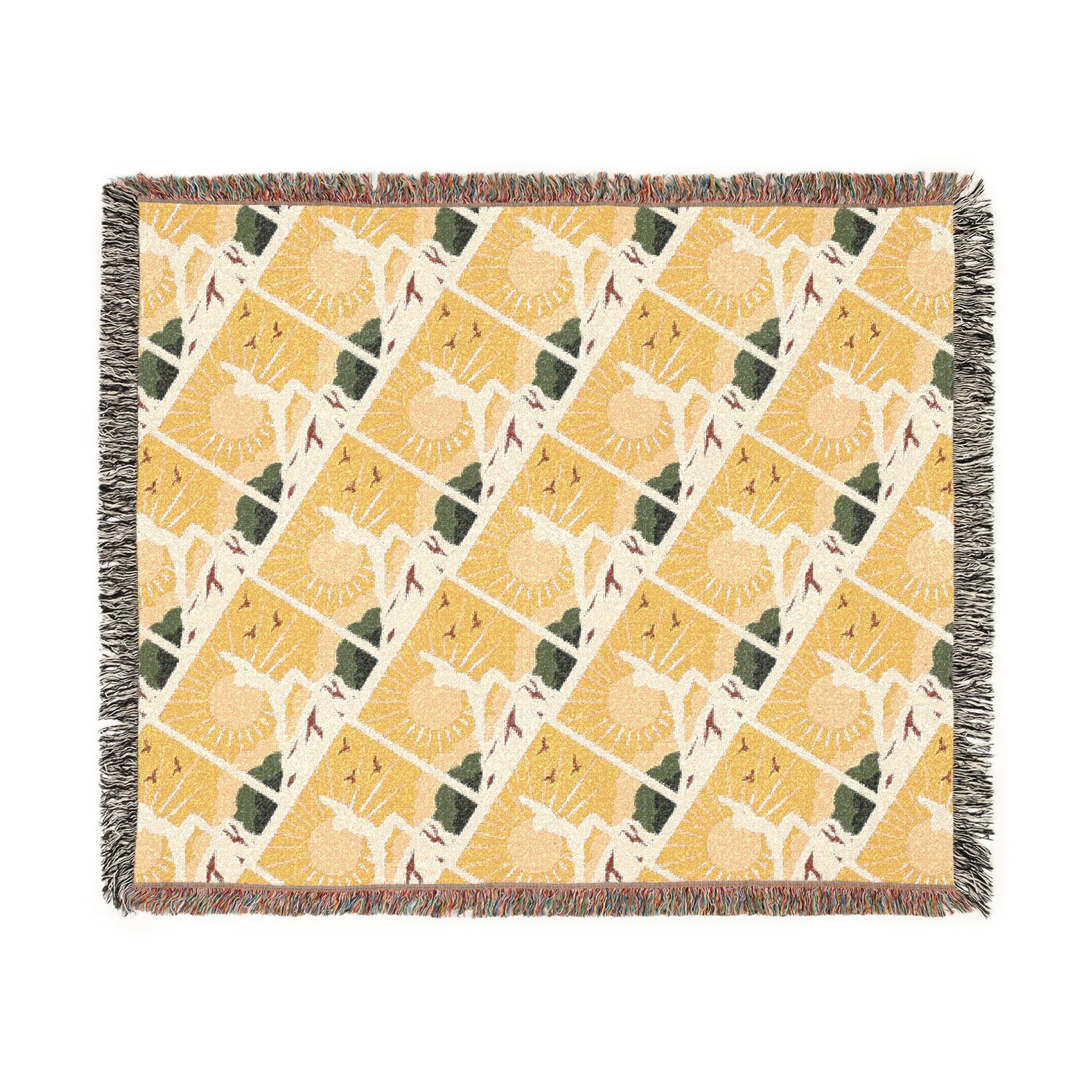 Woven Blanket - Sunrise Yoga