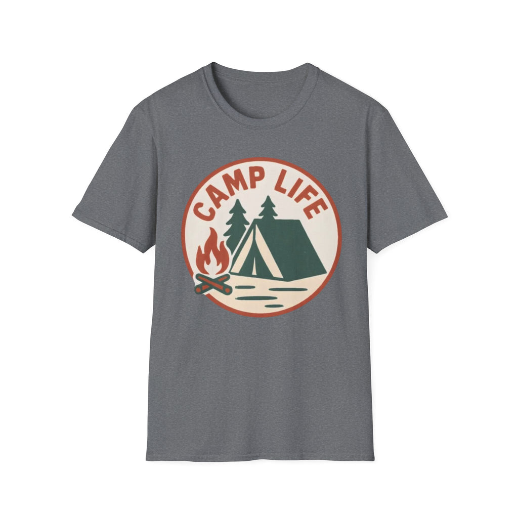 Camp Life T-Shirt — Tent & Campfire Outdoor Tee
