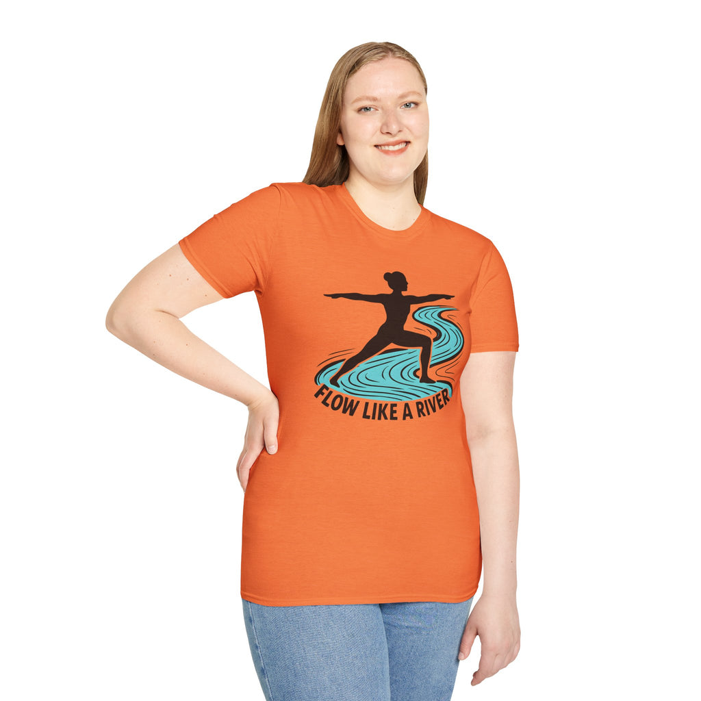 "Flow Like A River" Yoga T-Shirt