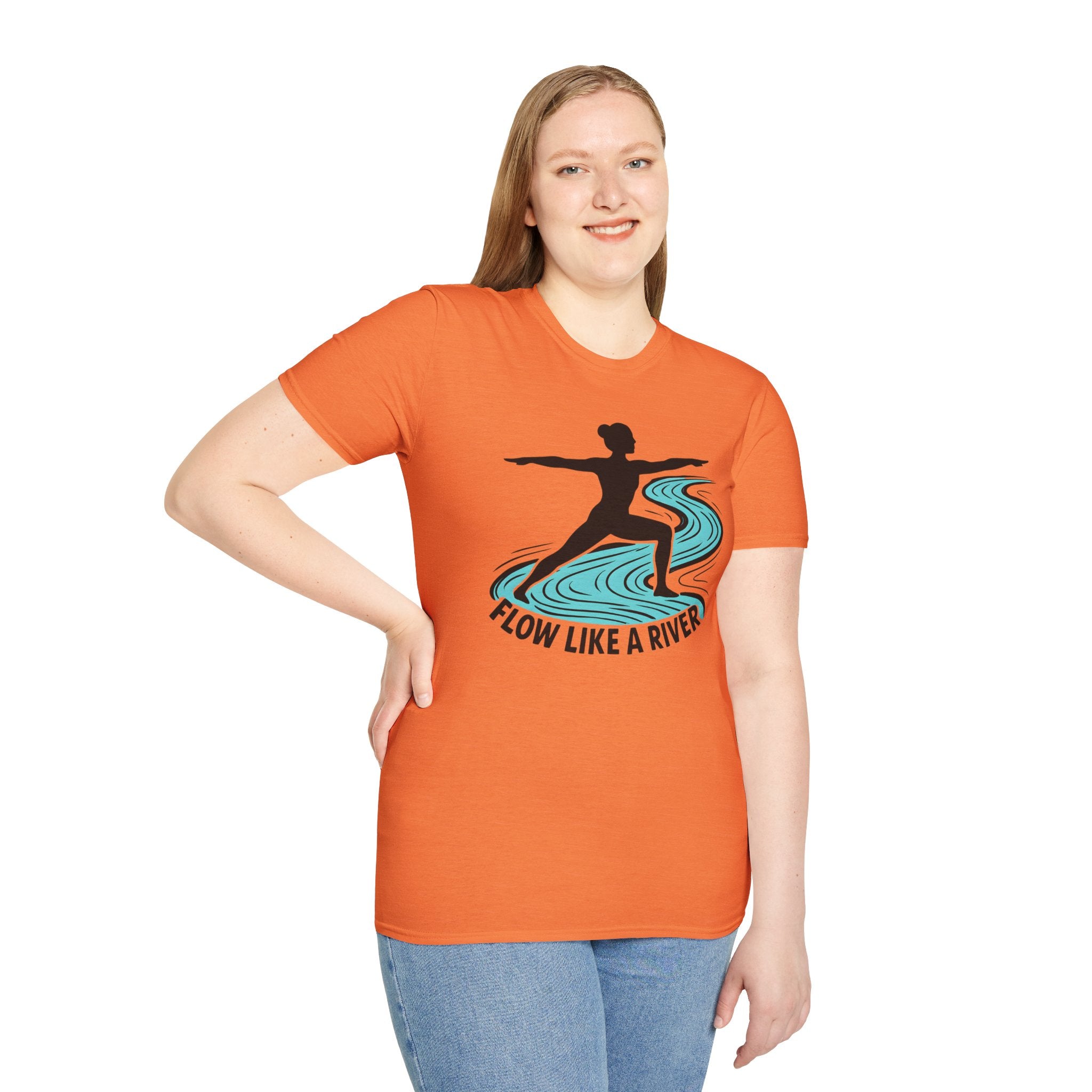 "Flow Like A River" Yoga T-Shirt