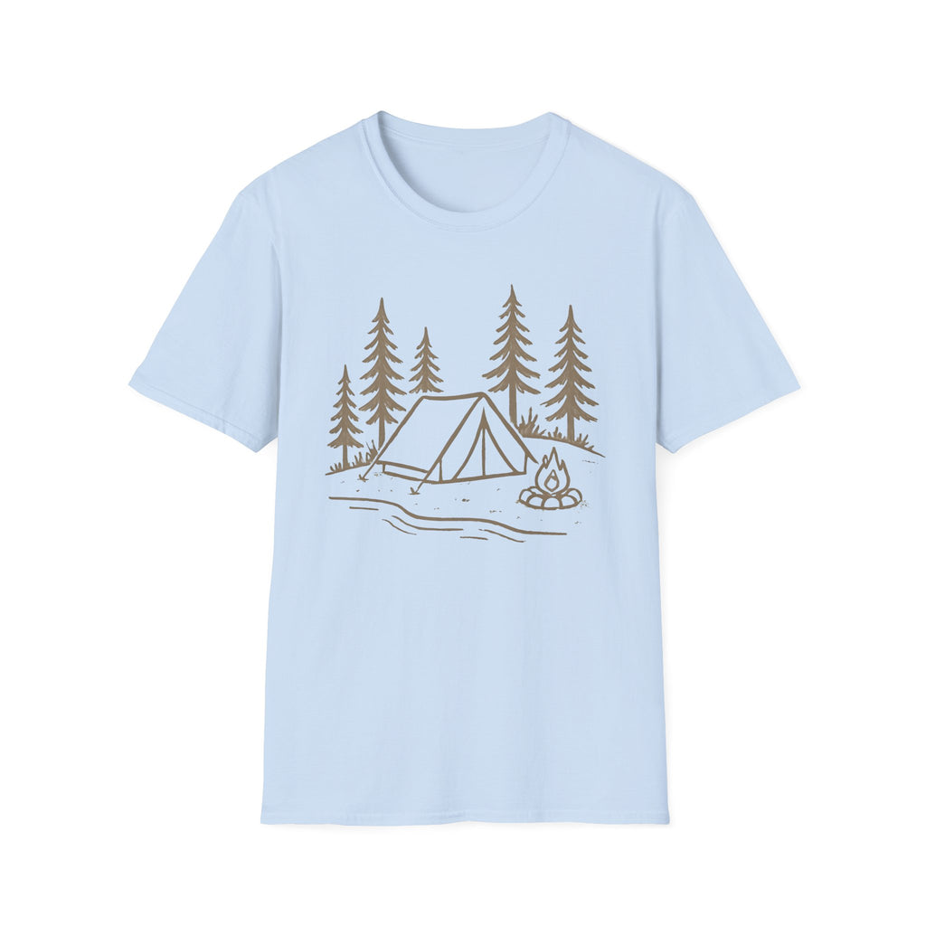 Camping Tent and Campfire T-Shirt