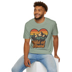 "Wild at Heart" Mountain Heart Retro Sunset Nature Tee Shirt