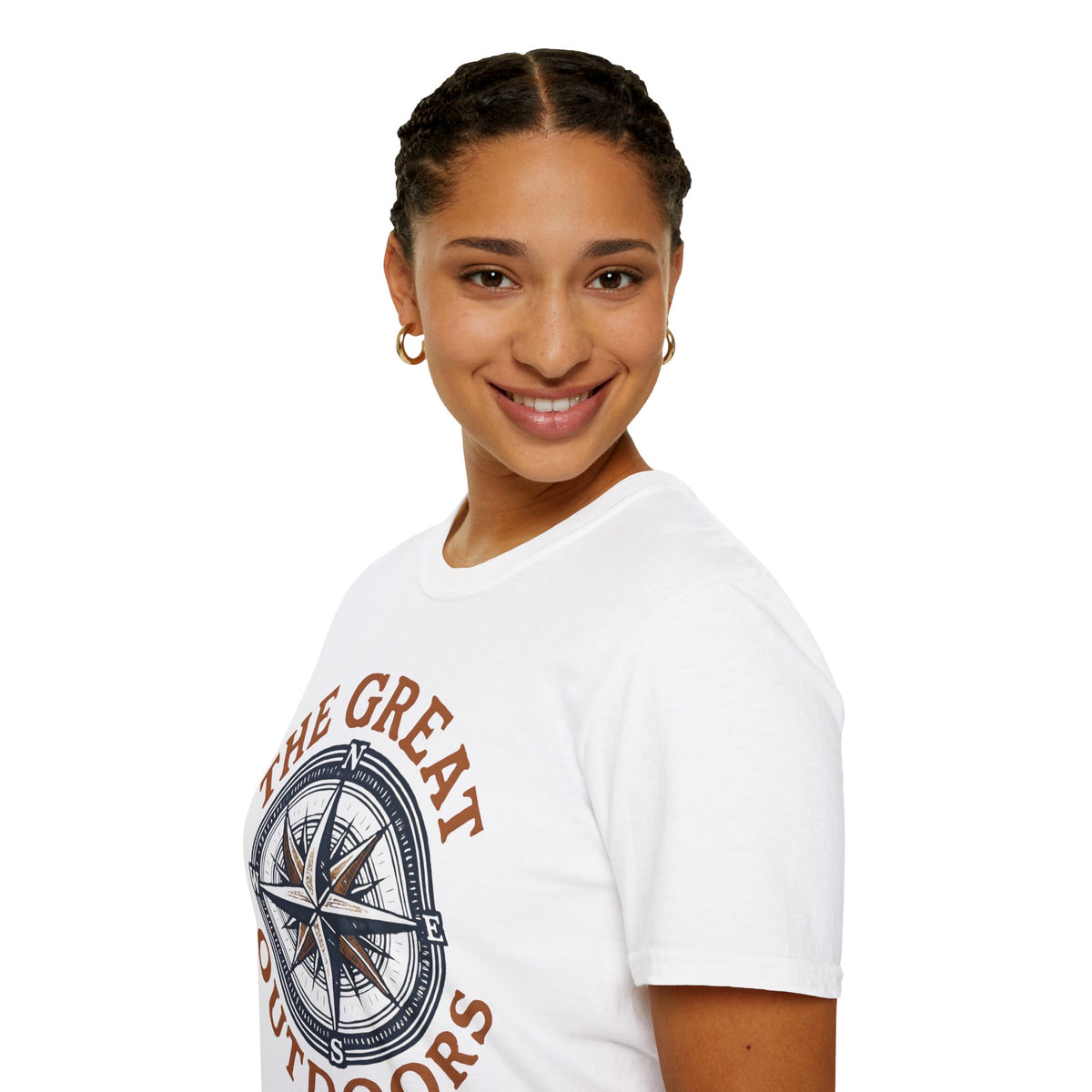 "The Great Outdoors" Compass Graphic Tee Shirt