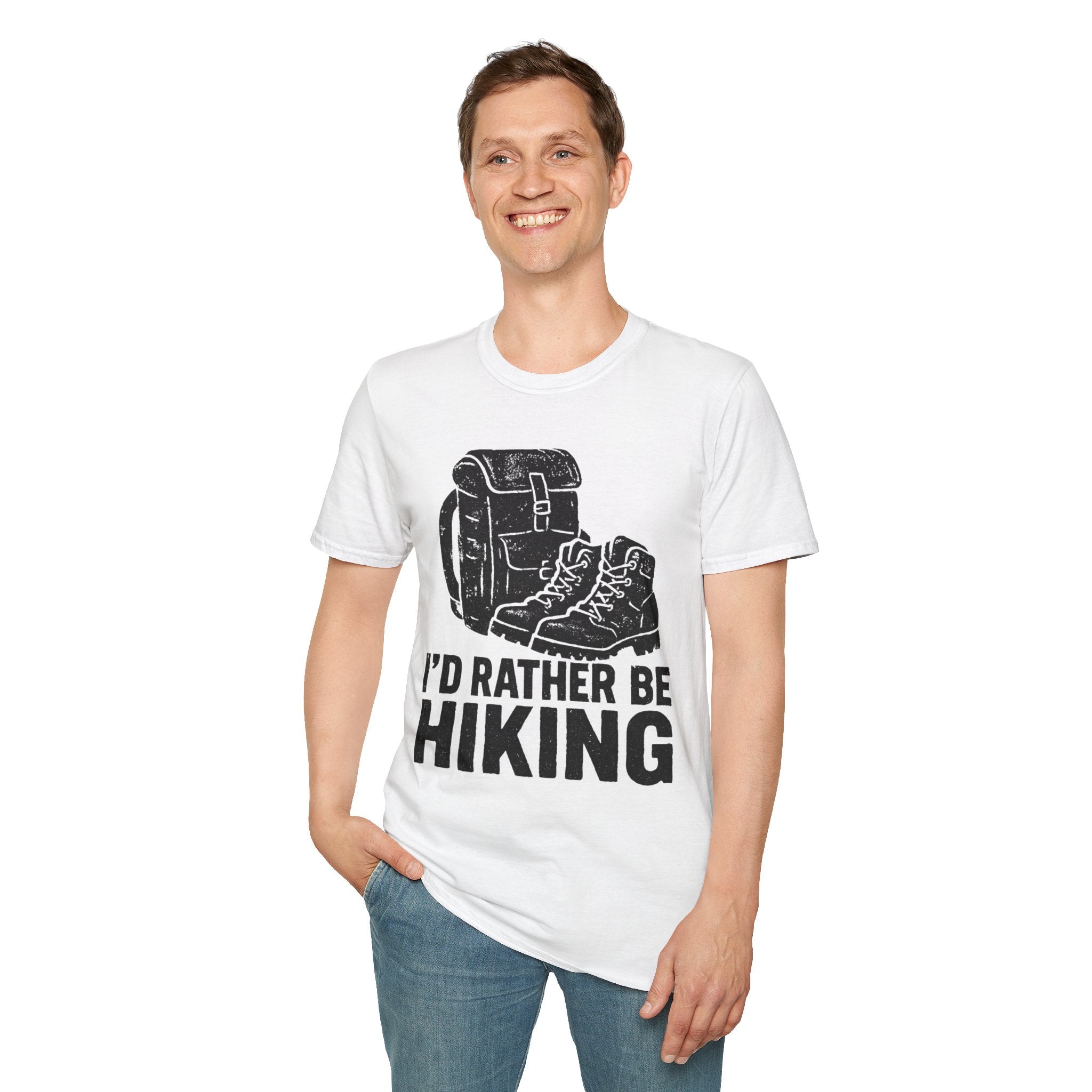 Boots & Backpack "I'd Rather Be Hiking" T-Shirt