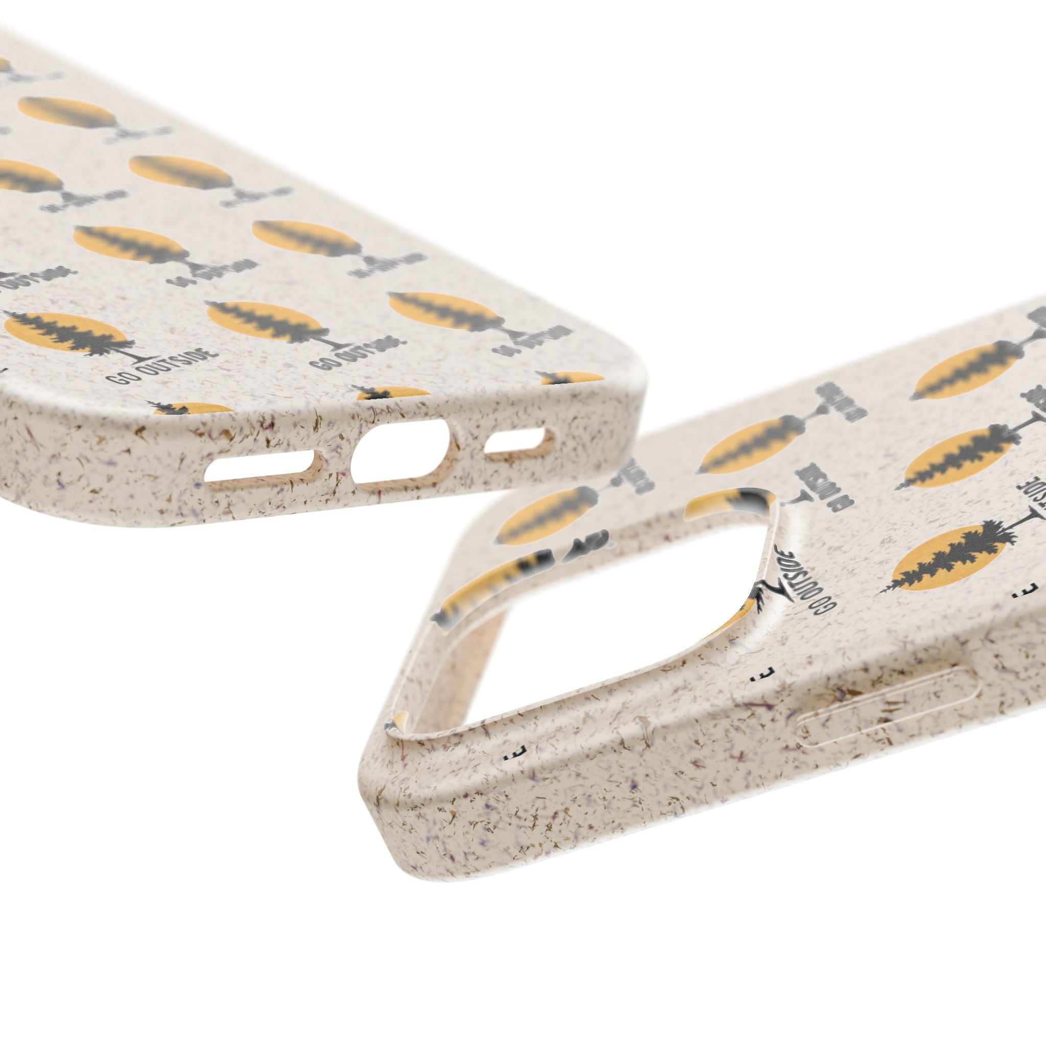 Biodegradable Phone Case — 'Go Outside' Recycled Eco-Friendly iPhone Cover