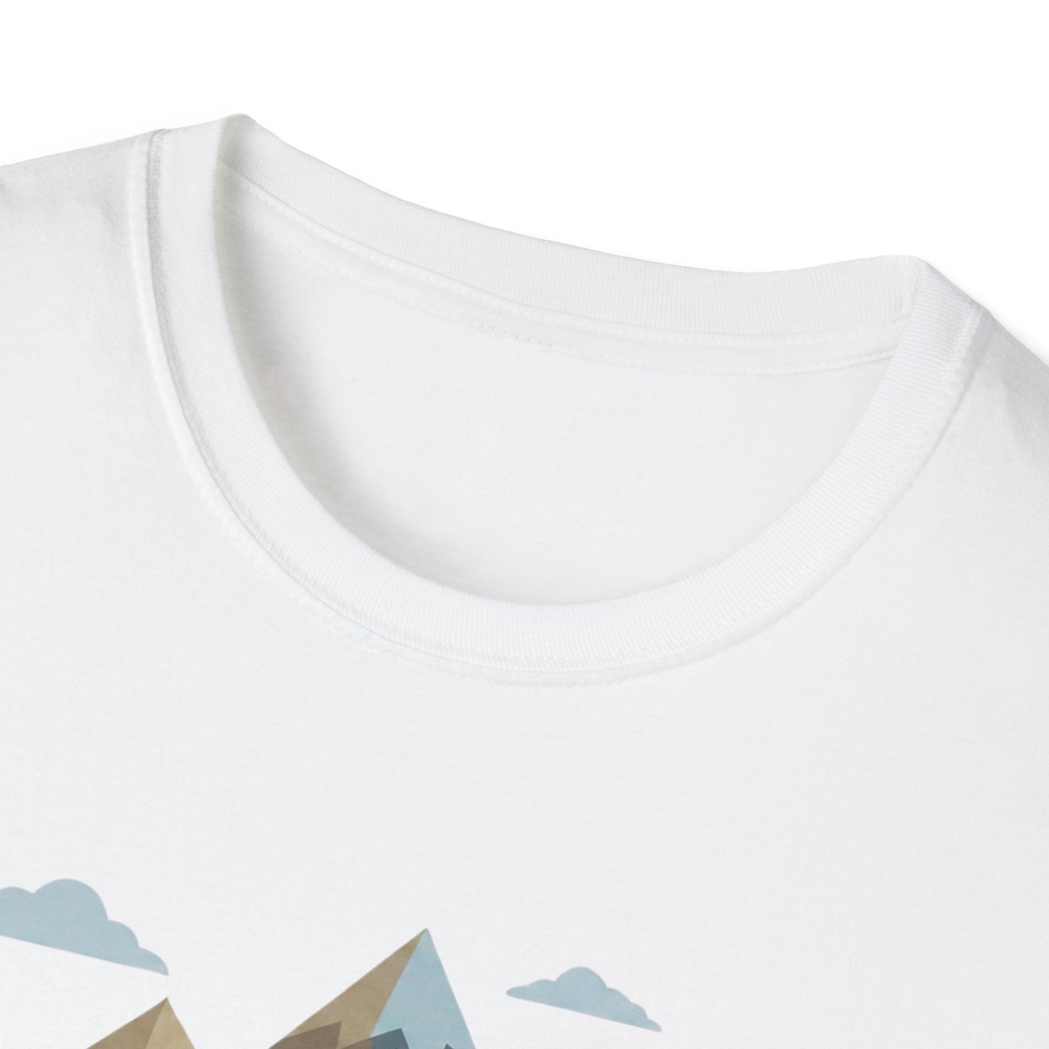 Campground Scenic T-Shirt — Minimalist Tent & Campfire Graphic
