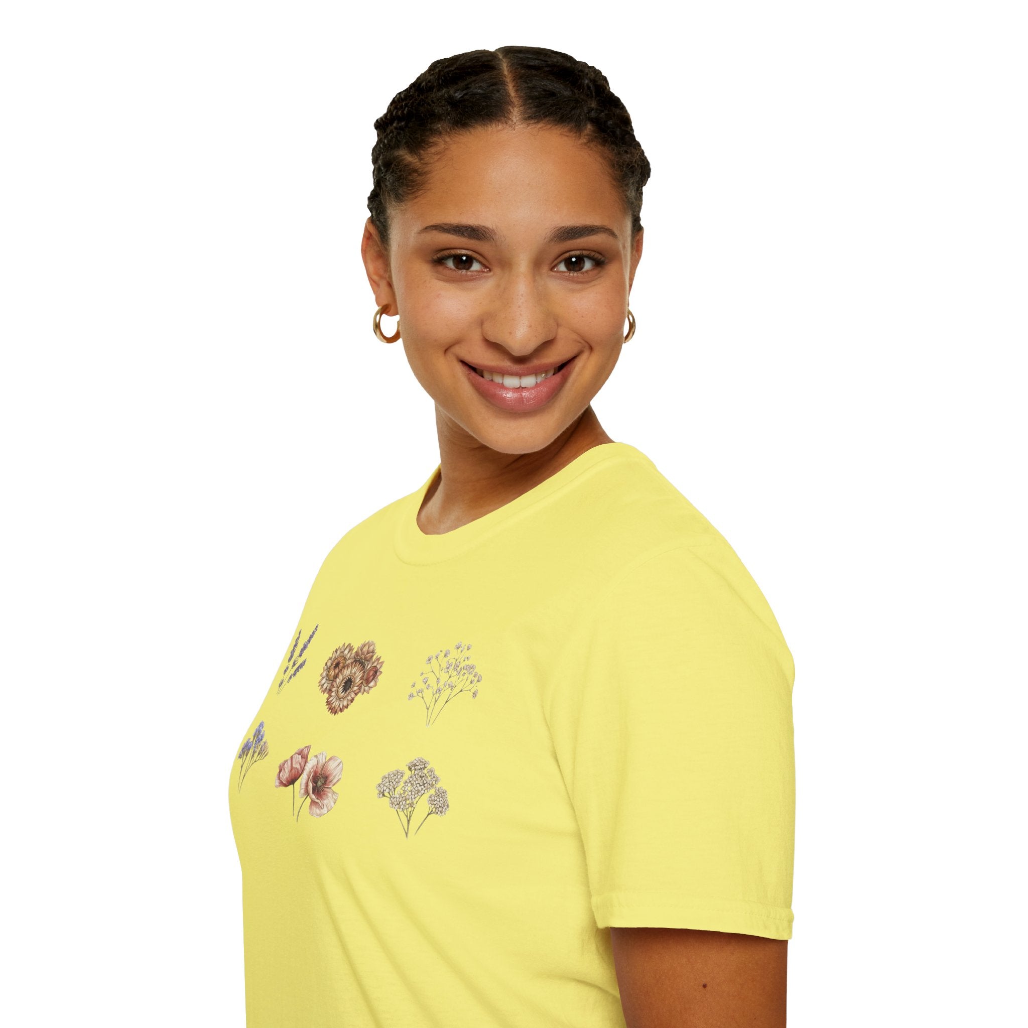 Floral Mini Bouquet T-Shirt — Vintage Botanical Graphic Tee