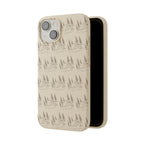 Biodegradable Phone Case — Eco-Friendly Forest Sketch Pattern