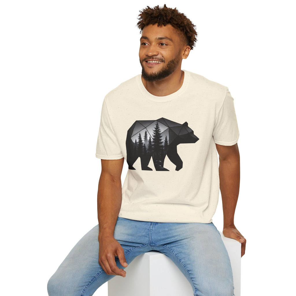 Geometric Forest Bear T-Shirt