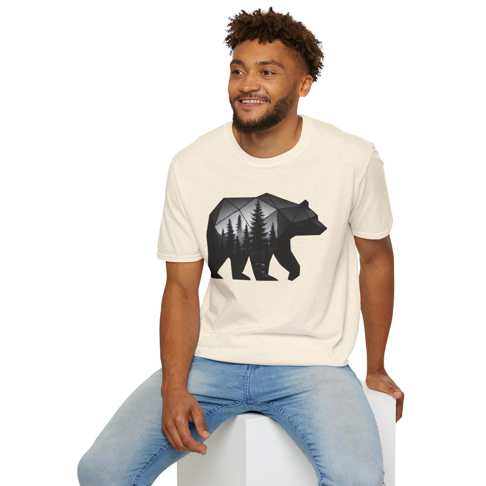 Geometric Forest Bear T-Shirt