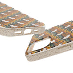 Eco-Friendly Phone Case — Vintage Camper Pattern Biodegradable iPhone Cover