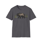 Bear & Forest T‑Shirt - Rustic Woodland Graphic Tee