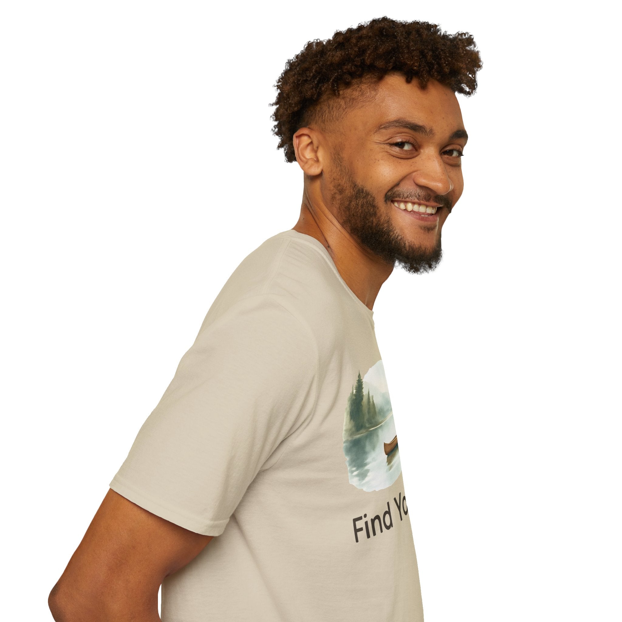 Find Your Wild Canoe T-Shirt — Lake Pine Trees Outdoor Adventure Tee
