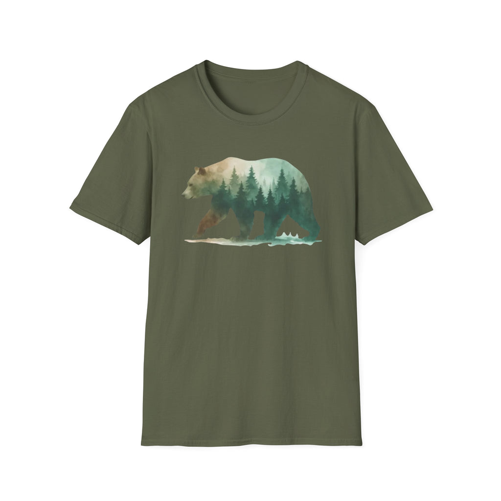 Forest Bear Silhouette T-Shirt