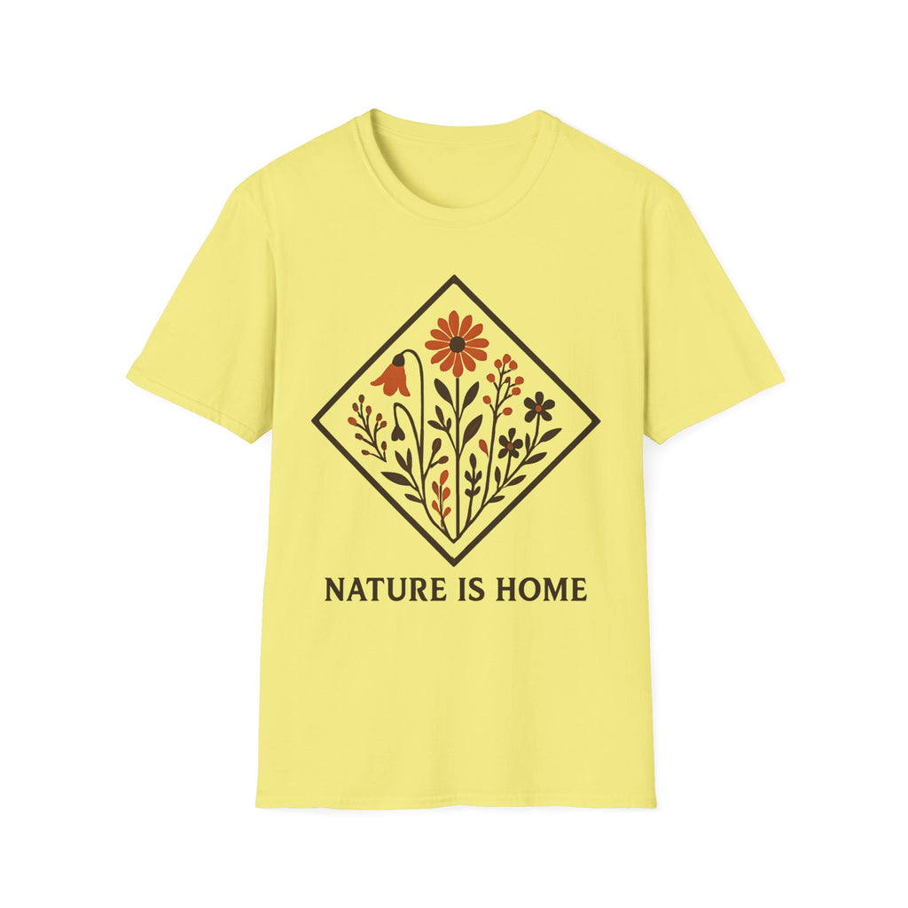 "Nature Is Home" Floral T-Shirt