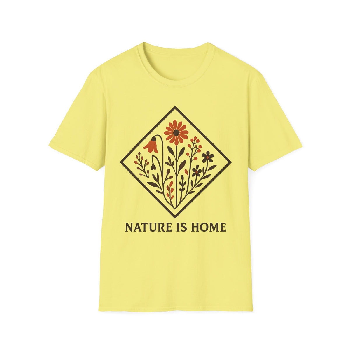 "Nature Is Home" Floral T-Shirt