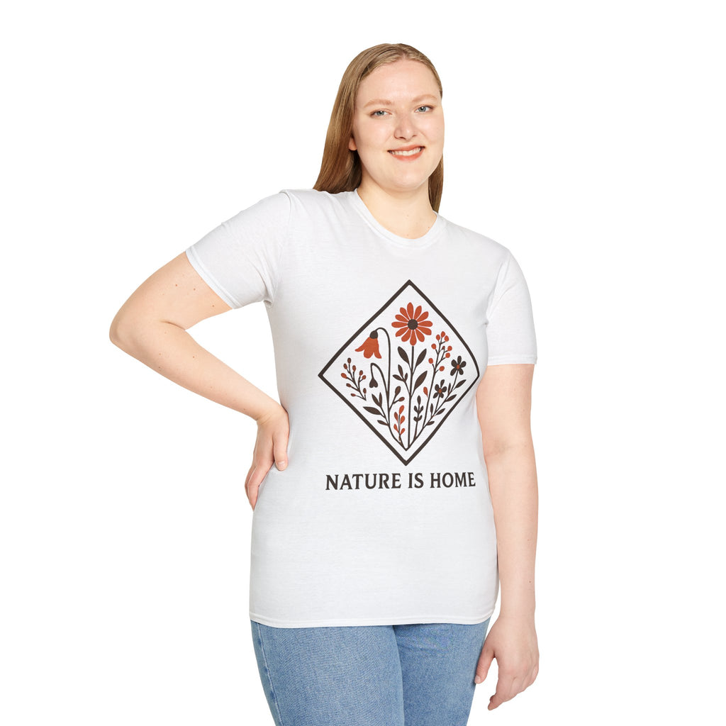 "Nature Is Home" Floral T-Shirt