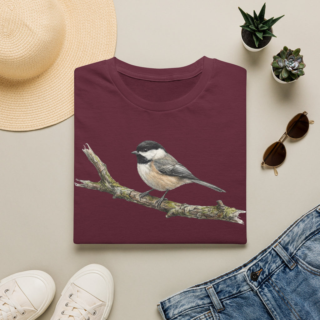 Copy of Chickadee Tee — Watercolor Songbird T‑Shirt