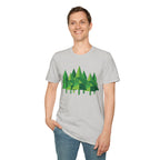 Forest Graphic T-Shirt — Minimal Green Pine Trees Tee